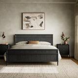 Toulouse Bed - Distressed Black