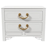 28" Unfinished 2 Drawer Vintage Single Nightstand #07458