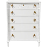 36" Unfinished 5 Drawer Vintage Tallboy #08694