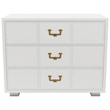33" Unfinished 3 Drawer Artefacts Vintage Dresser #08455