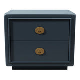 24" Unfinished 2 Drawer Vintage Single Side Table #07126