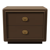 24" Unfinished 2 Drawer Vintage Single Side Table #07126
