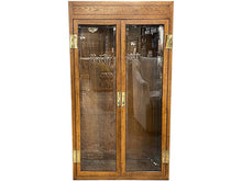 Load image into Gallery viewer, 32&quot; Unfinished 2 Door Henredon Vintage Glass Door Hutch #08160
