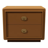 24" Unfinished 2 Drawer Vintage Single Side Table #07126
