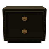 24" Unfinished 2 Drawer Vintage Single Side Table #07126