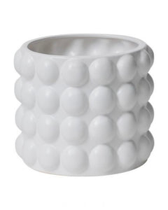 White Ceramic Bubble Pot
