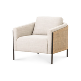 Jayda Coastal Rattan Backed Chair