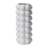 White Ceramic Bubble Tall Vase