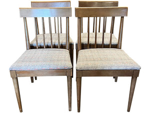 19.5" Unfinished Vintage Chair Set of 4 #07552