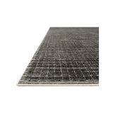 Boston Modern Viscose And Wool Charcoal Area Rug