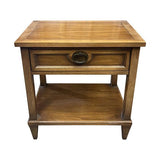 22" Unfinished 1 Drawer Vintage Single Nightstand #08111