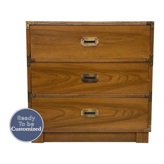 30" Unfinished 3 Drawer Drexel Vintage Dresser #07899 30" Unfinished 3 Drawer Drexel Vintage Dresser #07899