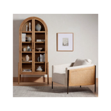 Jayda Coastal Rattan Backed Chair