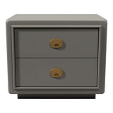 24" Unfinished 2 Drawer Vintage Single Side Table #07126