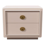 24" Unfinished 2 Drawer Vintage Single Side Table #07126