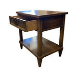 22" Unfinished 1 Drawer Vintage Single Nightstand #08111