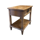 22" Unfinished 1 Drawer Vintage Single Nightstand #08111