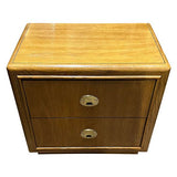 24" Unfinished 2 Drawer Vintage Single Side Table #07126