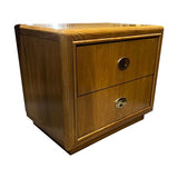 24" Unfinished 2 Drawer Vintage Single Side Table #07126