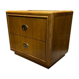 24" Unfinished 2 Drawer Vintage Single Side Table #07126