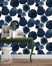 Load image into Gallery viewer, Spot On - Navy Wallpaper SAMPLE
