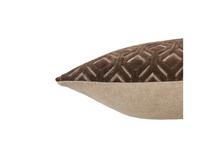 Load image into Gallery viewer, Mocha Textured Lumbar Pillow
