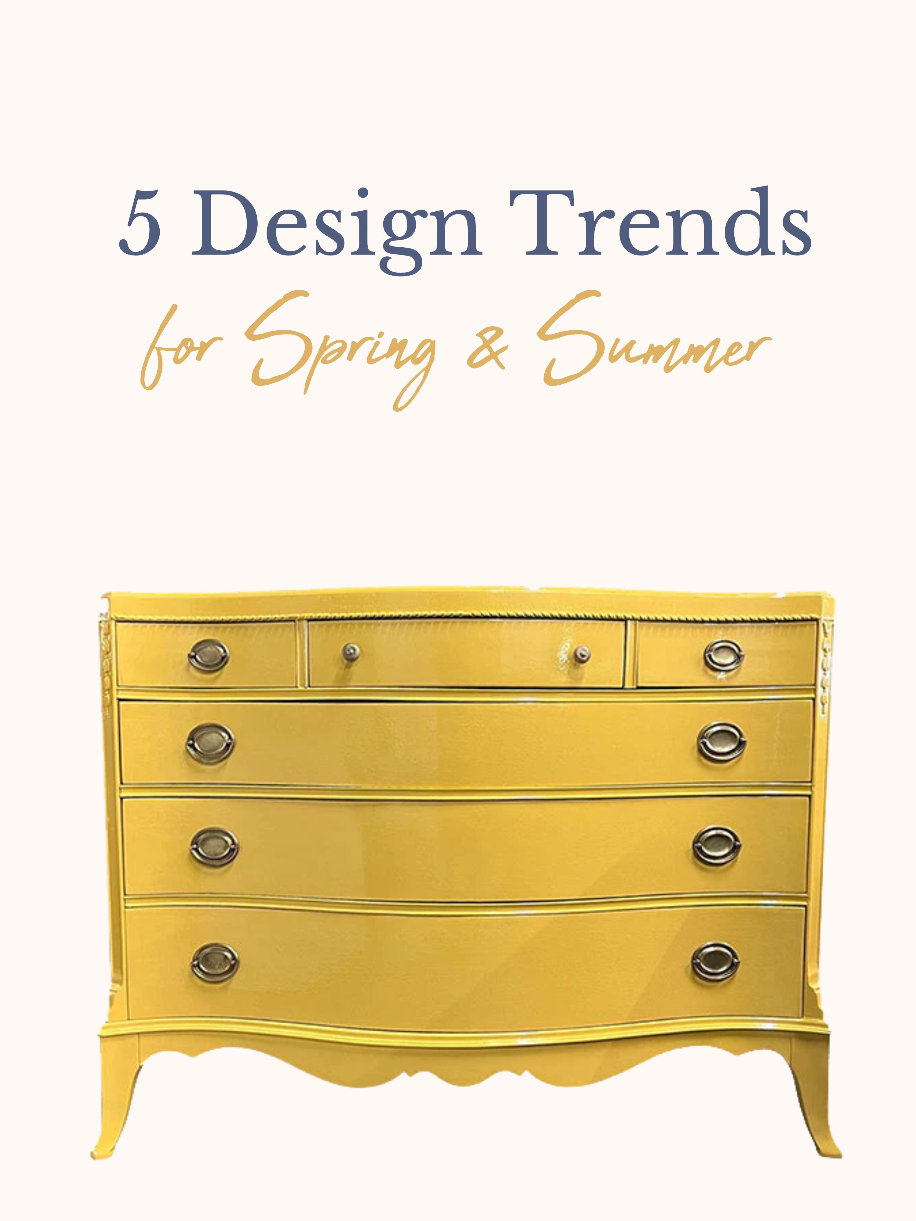 5 Design Trends For Spring & Summer – MegMade Store