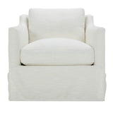 Madeline Slipcovered Swivel Chair