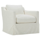 Madeline Slipcovered Swivel Chair