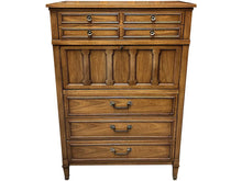Load image into Gallery viewer, 36&quot; Unfinished 1 Door 5 Drawer Drexel Vintage Tallboy #08446

