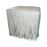 18" Leather Ottoman