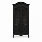 07068 Black vintage hutch