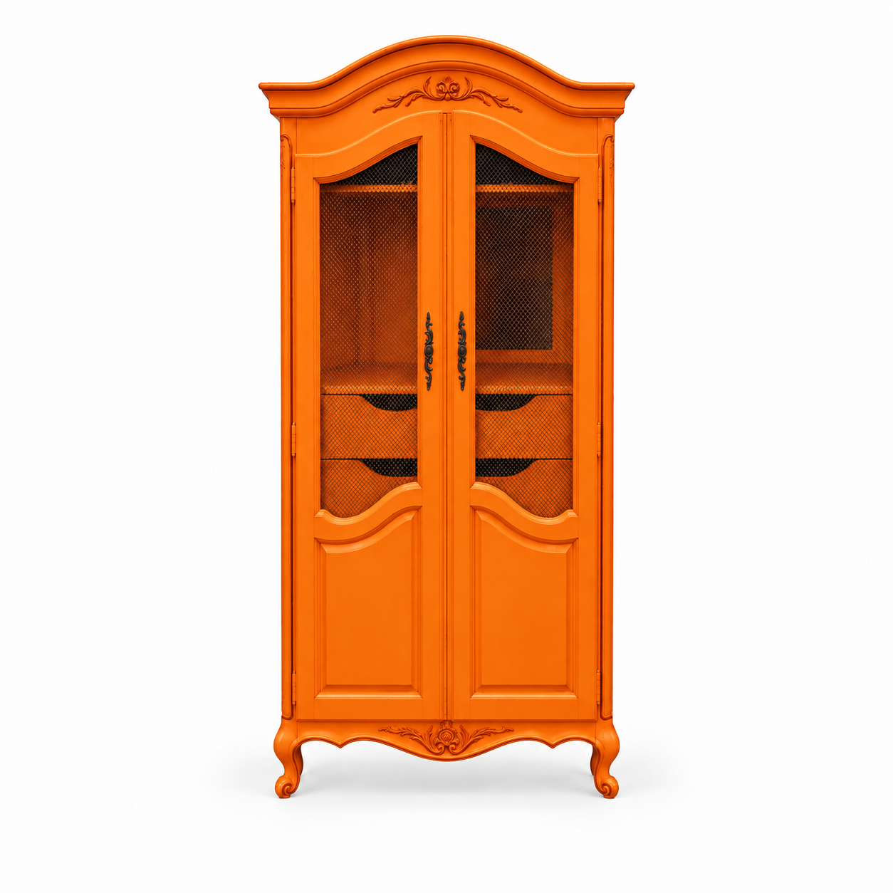 07068 Electric Orange vintage hutch