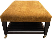 Load image into Gallery viewer, 45&quot; Ottoman, Style 9478-91 Alpaca Chestnut Lx
