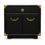 07518 Black vintage nightstand