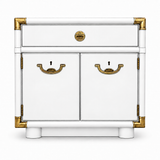 07518 White vintage nightstand