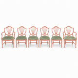 07602 vintage shield back chair set of 6 — Ashland
