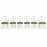 07602 vintage shield back chair set of 6 — Dover