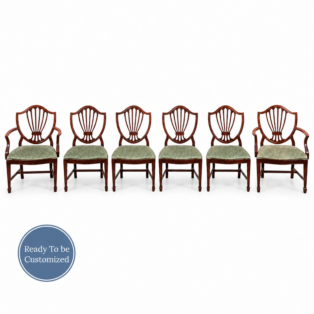07602 vintage shield back chair set of 6 — hero-badge