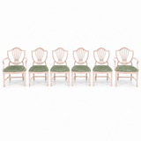 07602 vintage shield back chair set of 6 — Pointe