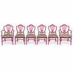 07602 vintage shield back chair set of 6 — Stiletto