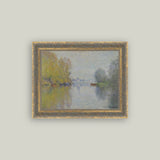 Autumn on the Seine Framed Antique Art