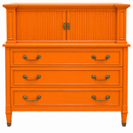 Vintage tallboy #08120 — Electric Orange