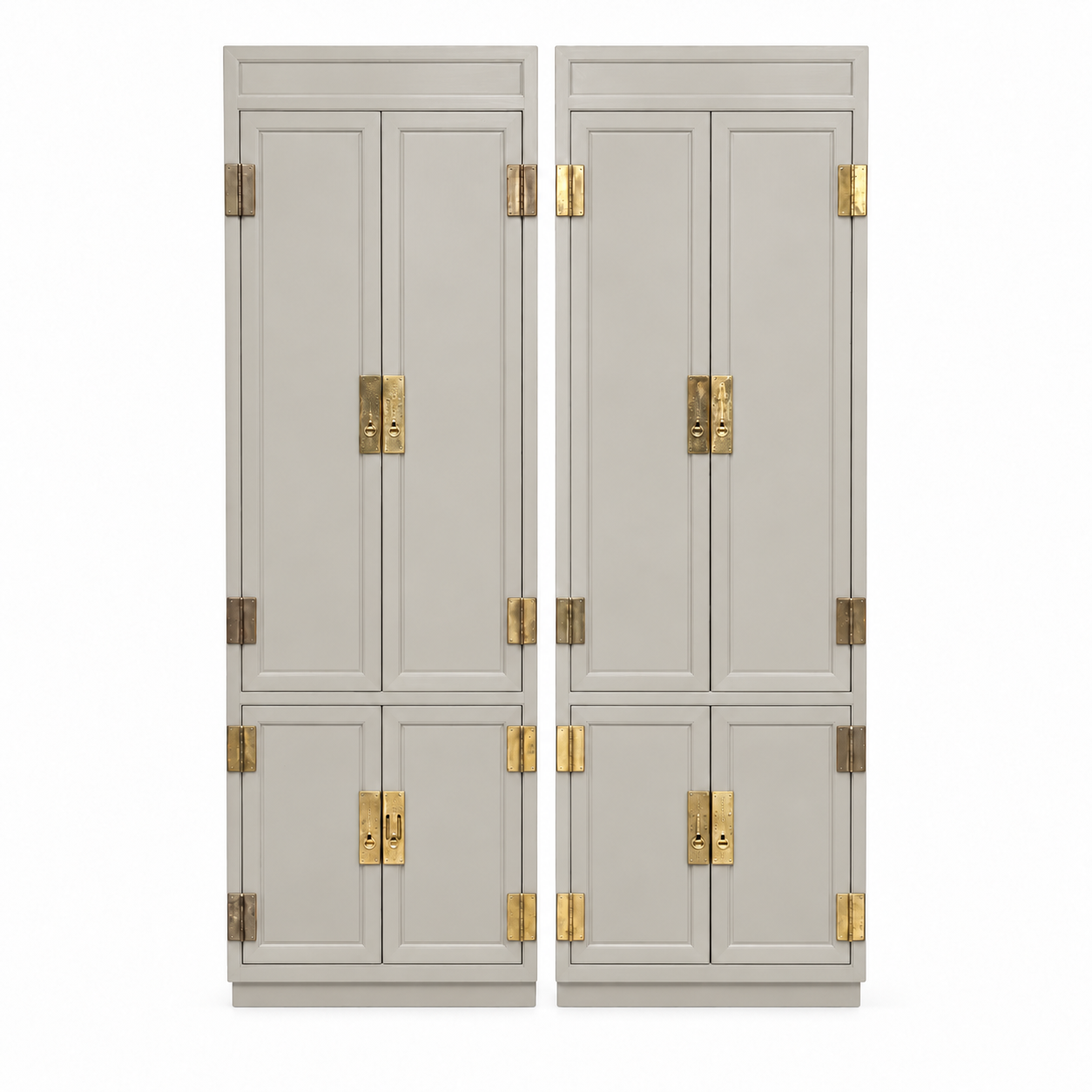08219 Henredon two-piece vintage hutch set — Framed