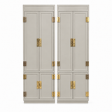 08219 Henredon two-piece vintage hutch set — Framed