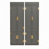 08219 Henredon two-piece vintage hutch set — Hepburn