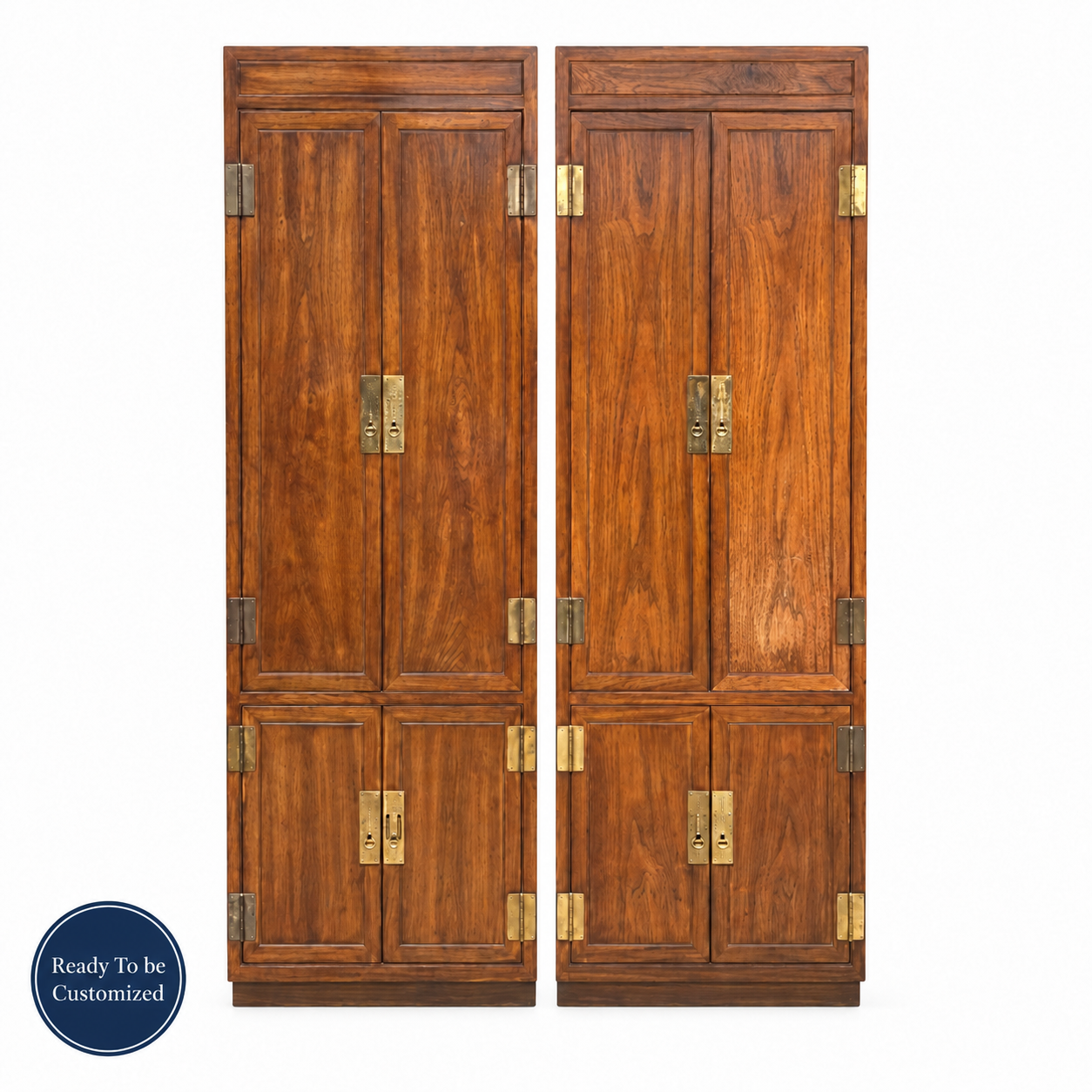 08219 Henredon two-piece vintage hutch set — hero-badge