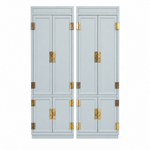 08219 Henredon two-piece vintage hutch set — Marseilles