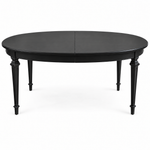 Vintage dining table #08354 — Black