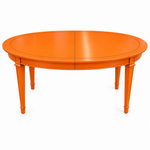 Vintage dining table #08355 — Electric Orange